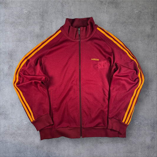 00s adidas トラックジャケット 赤 オレンジライン ad-u-2505-015