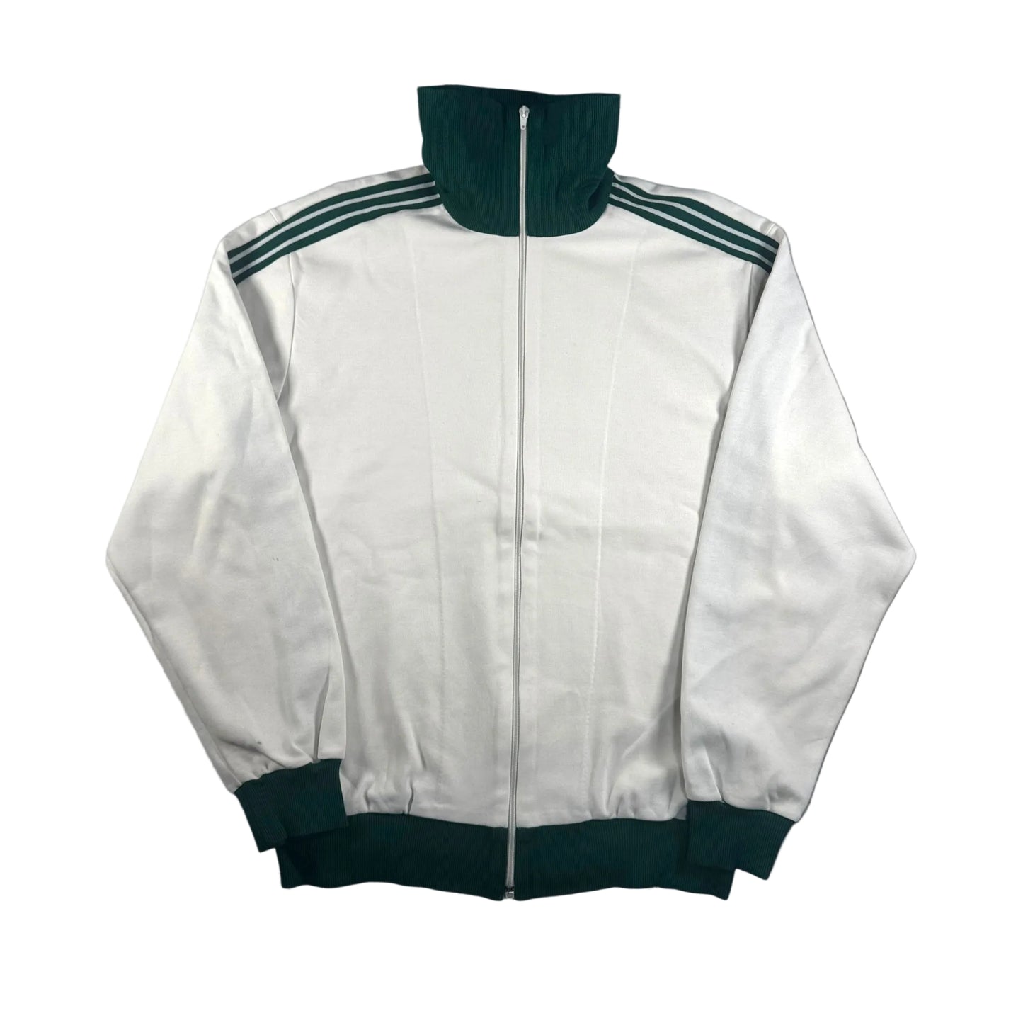 70s初期 adidas トラックジャケット ホワイト デサント 西ドイツ製 6号 ad-t-2505-015