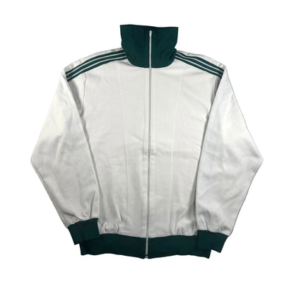 70s初期 adidas トラックジャケット ホワイト デサント 西ドイツ製 6号 ad-t-2505-015