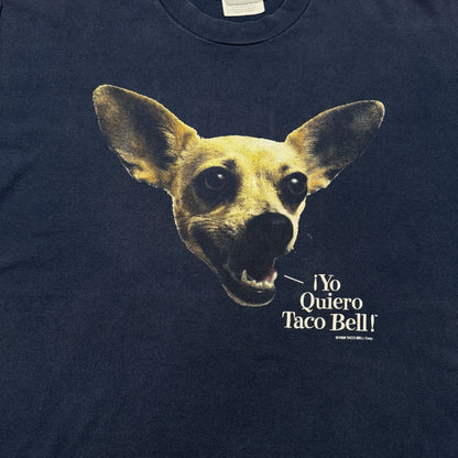 TACO BELL タコベル 1998 want some? Hanes ネイビー XL co-x-2505-014