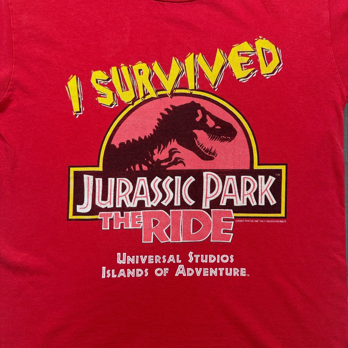 90s ジュラシックパーク The ride 1998 赤 S m-x-2505-010