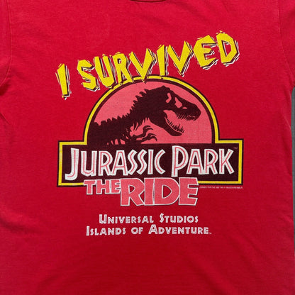 90s ジュラシックパーク The ride 1998 赤 S m-x-2505-010
