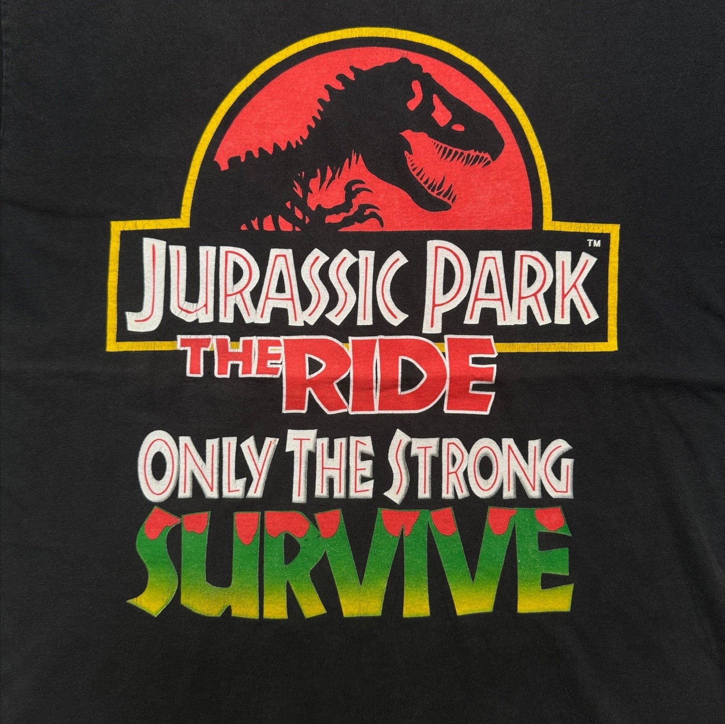 90s ジュラシックパーク The ride USA製 黒 L m-x-2505-034