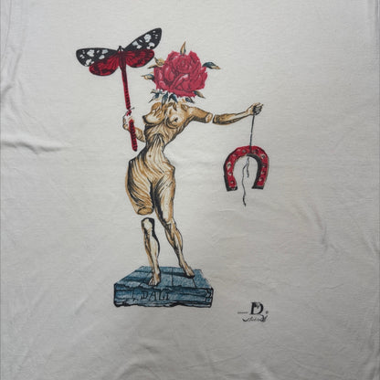 Salvador Dali WINE WOMEN and WORDS ダリ アートT 白 XL a-t-2505-020