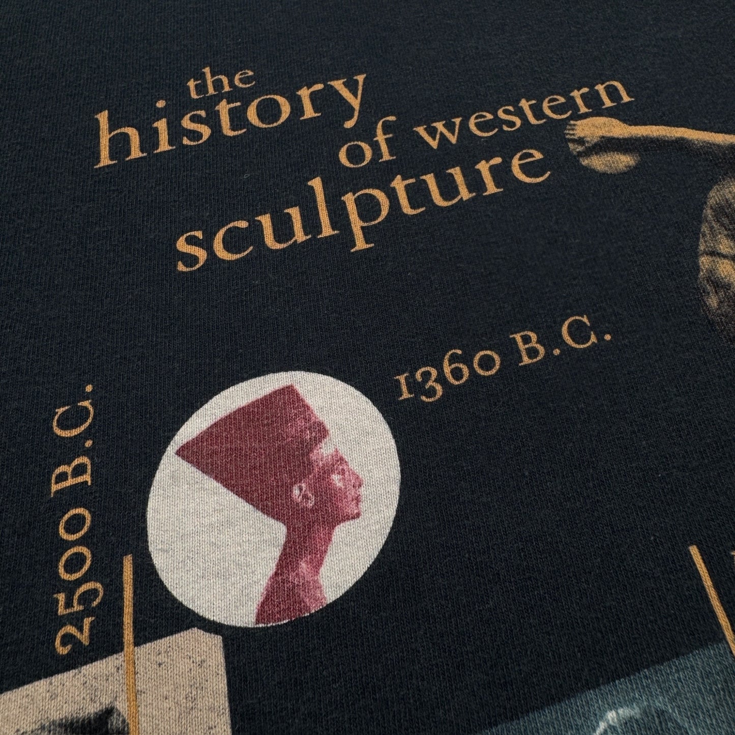 90s Wildwood Productions / the History of Westren Sculpture アートT 黒 2XL a-t-2505-017