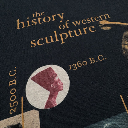 90s Wildwood Productions / the History of Westren Sculpture アートT 黒 2XL a-t-2505-017