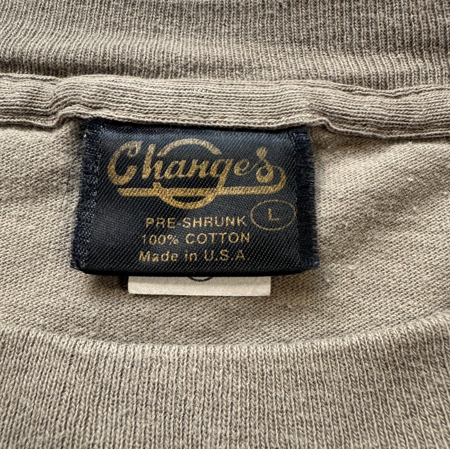 90s STAR WARS REBELWEAR 両面プリント Changes USA製 カーキ L d-t-2505-012