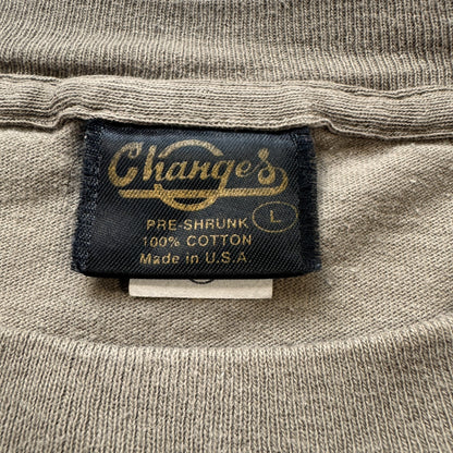 90s STAR WARS REBELWEAR 両面プリント Changes USA製 カーキ L d-t-2505-012