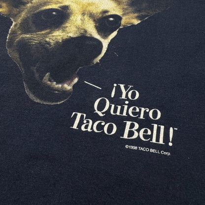 TACO BELL タコベル 1998 want some? Hanes ネイビー XL co-x-2505-014