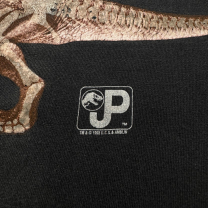 90s ジュラシックパーク 1993 hanes 黒 蓄光 XL m-x-2505-035