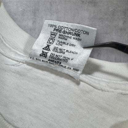 90s M.C. Escher エッシャー マルチプリント 両面 騙し絵 アートT AOP ANDAZIA USA製 白 M a-t-2505-019