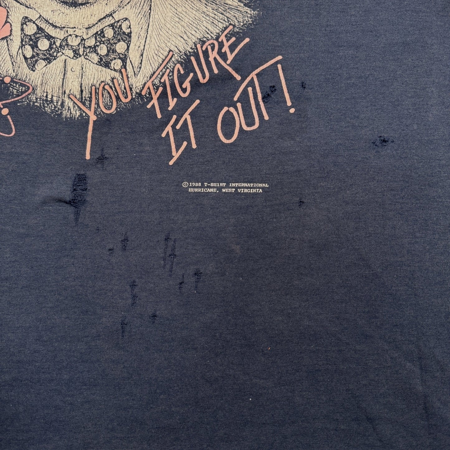 80s アインシュタイン ネイビー 1988 E=MC2 スクリーンスターズ XL a-t-2505-006