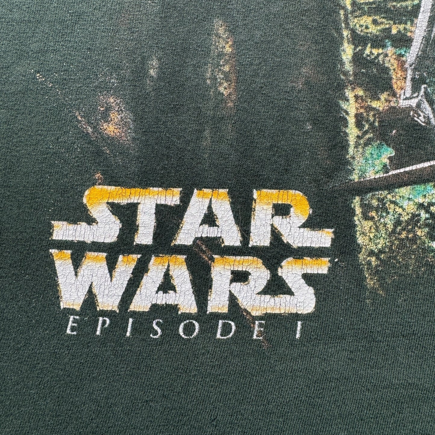 90s STAR WARS EPISODE1 バトル・ドロイド グリーン XL d-t-2505-014