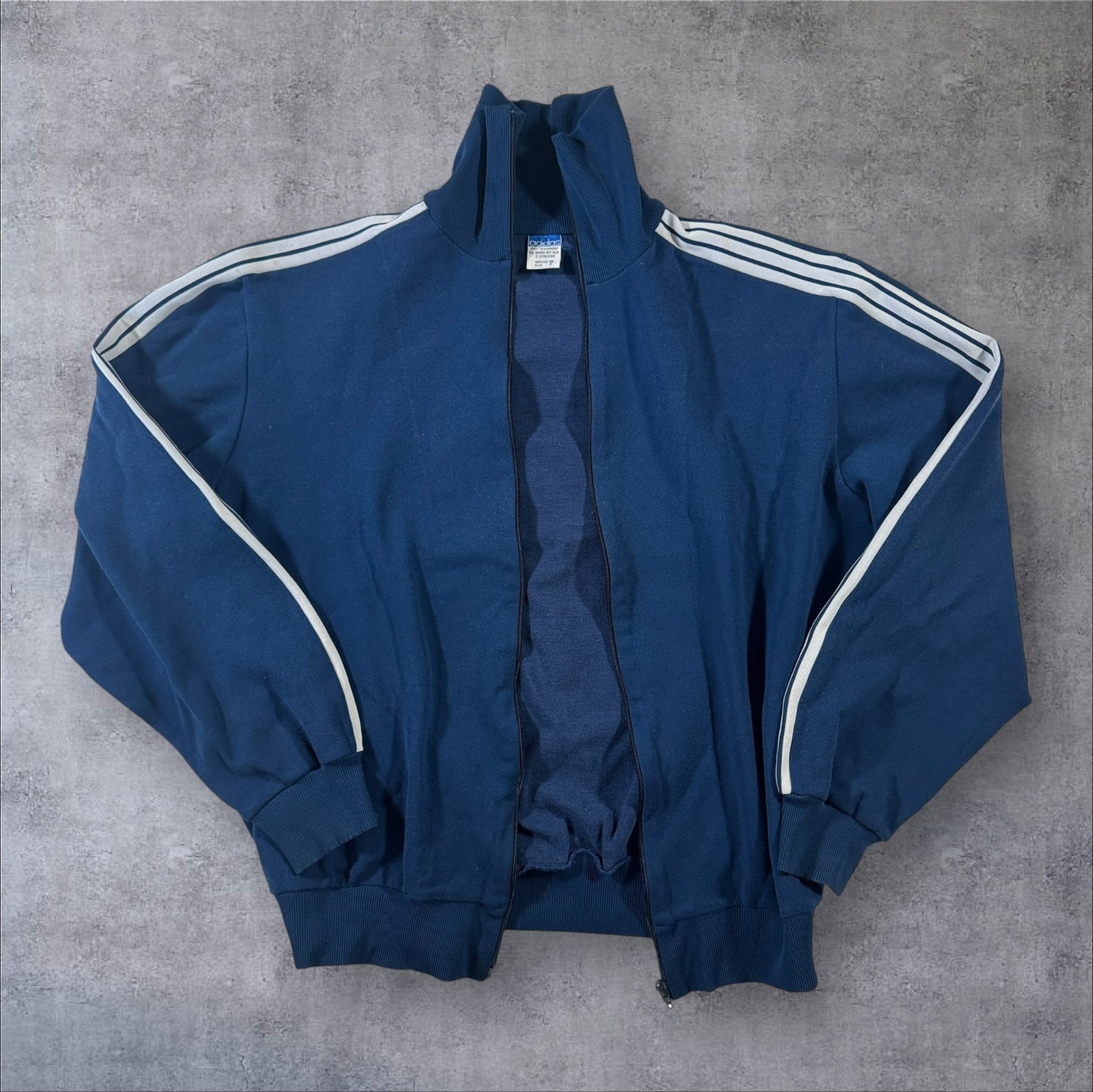60s adidas トラックジャケット ネイビー デサント 西ドイツ製 7号 ad-t-2505-007