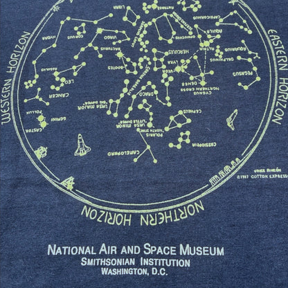 80s National Air & Space Museum 星座 天体 フルーツオブザルーム ネイビー M a-u-2505-046