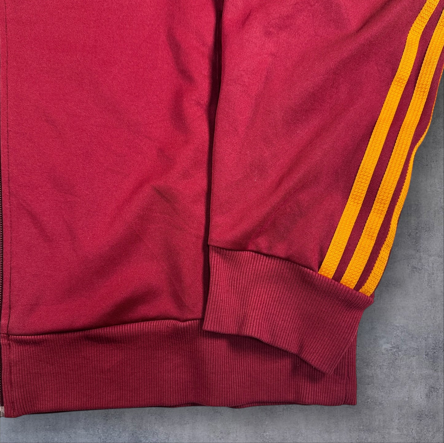 00s adidas トラックジャケット 赤 オレンジライン ad-u-2505-015