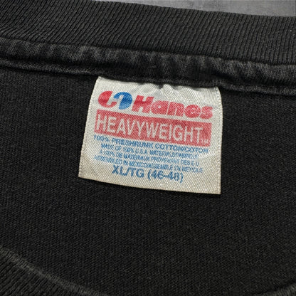 90s ジュラシックパーク 1993 hanes 黒 蓄光 XL m-x-2505-035