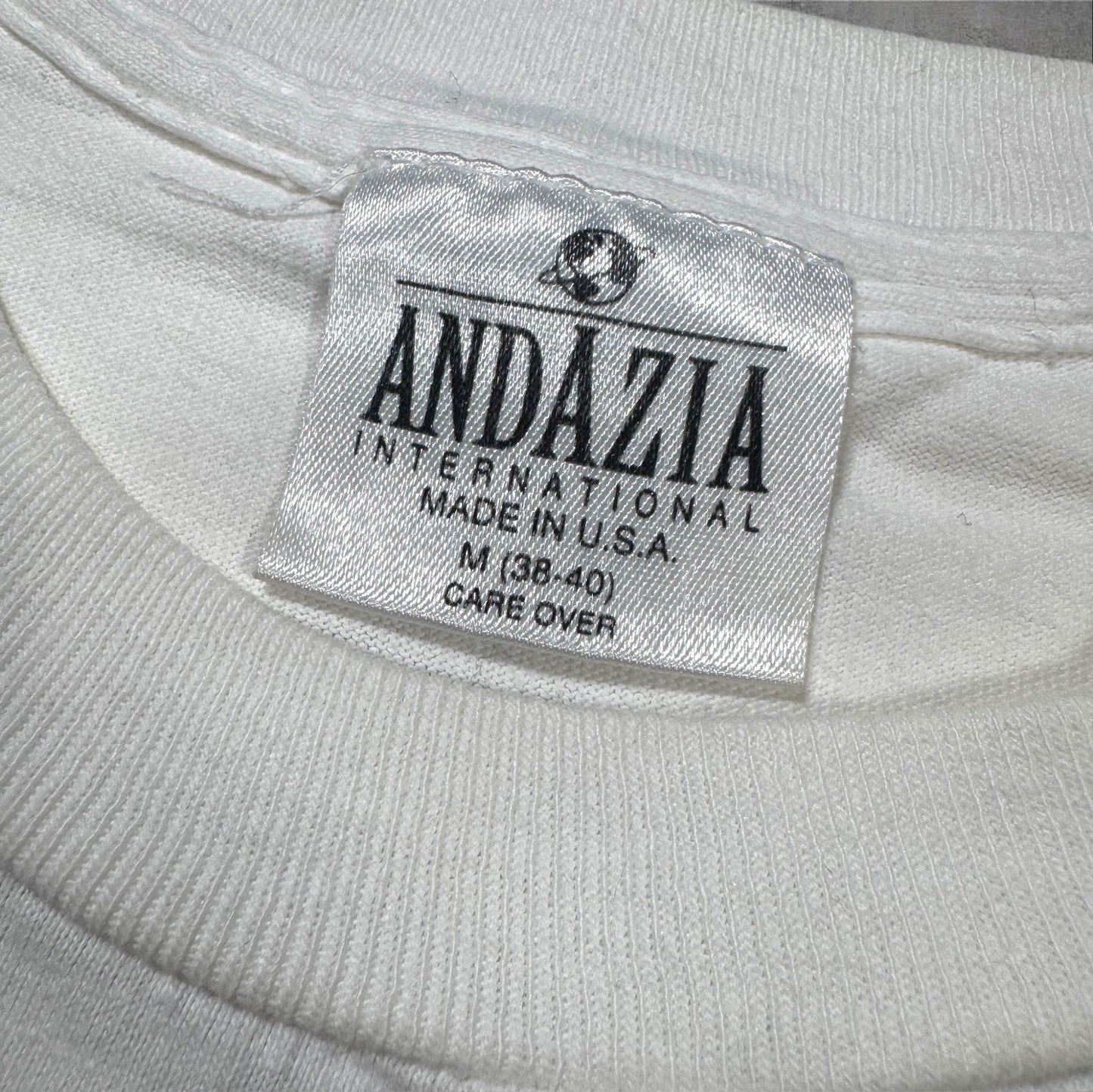 90s M.C. Escher エッシャー マルチプリント 両面 騙し絵 アートT AOP ANDAZIA USA製 白 M a-t-2505-019