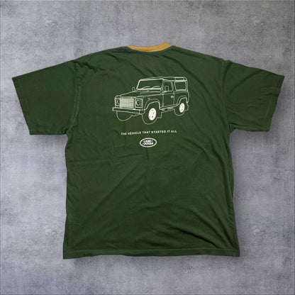LAND ROVER ランドローバー 胸ポケット Tシャツ グリーン L co-u-2505-024
