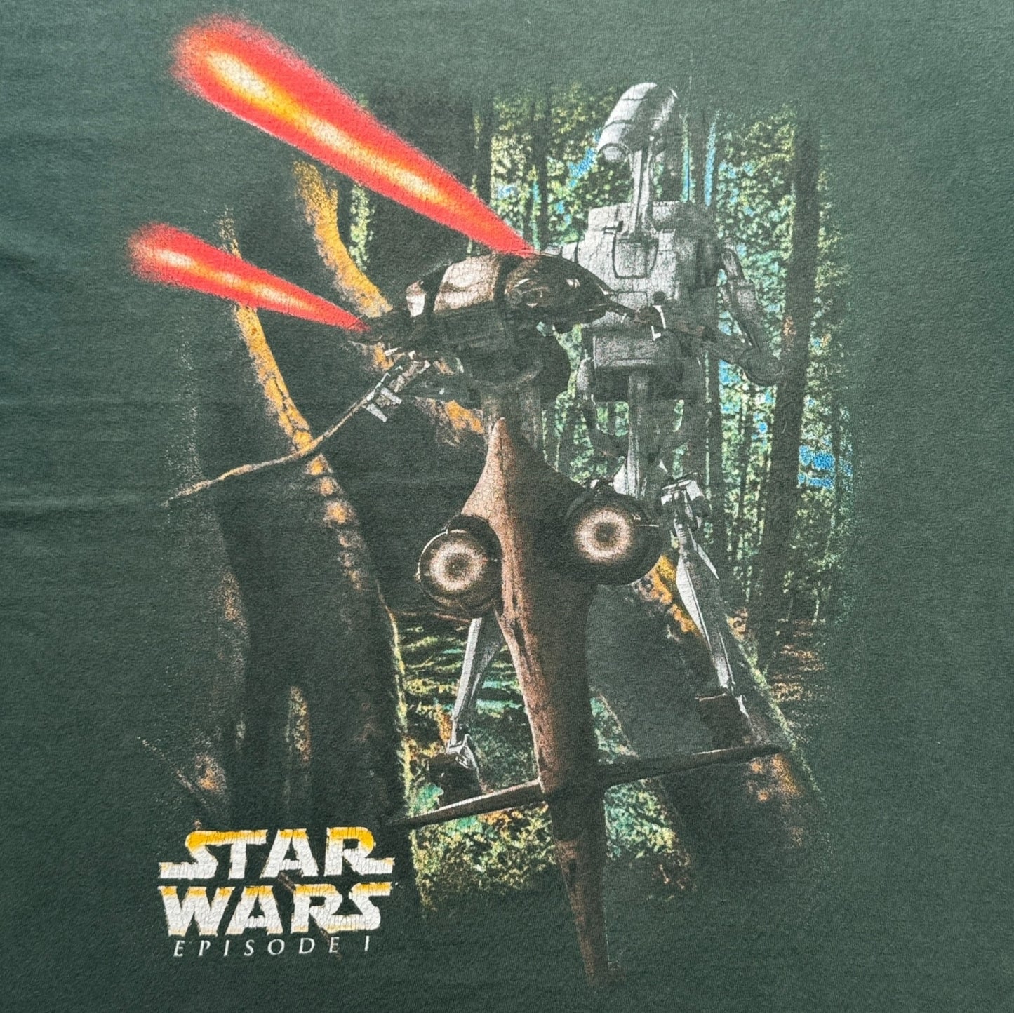 90s STAR WARS EPISODE1 バトル・ドロイド グリーン XL d-t-2505-014