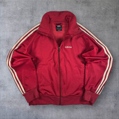 00s adidas トラックジャケット 赤 白ライン ad-u-2505-014