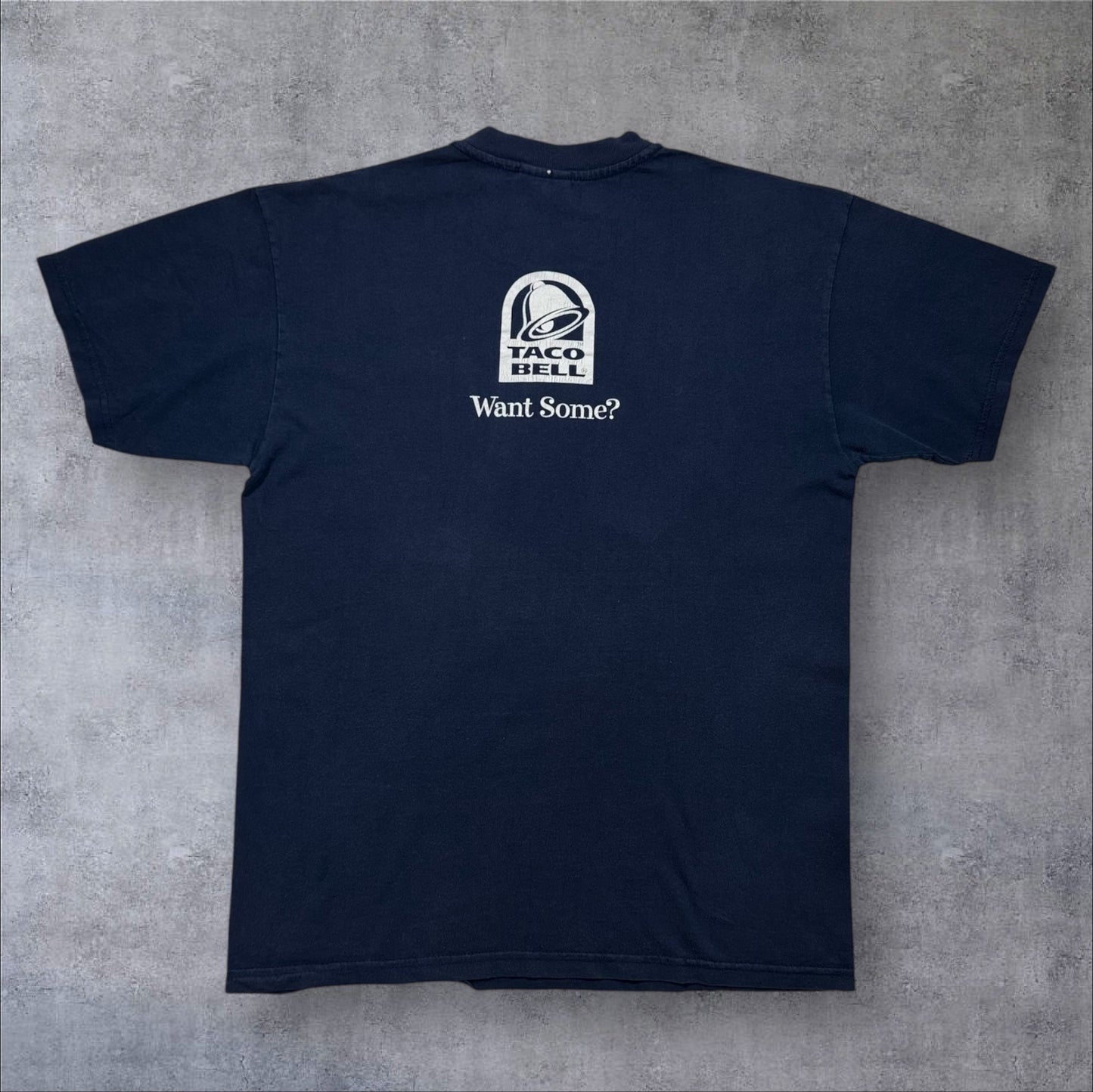TACO BELL タコベル 1998 want some? Hanes ネイビー XL co-x-2505-014