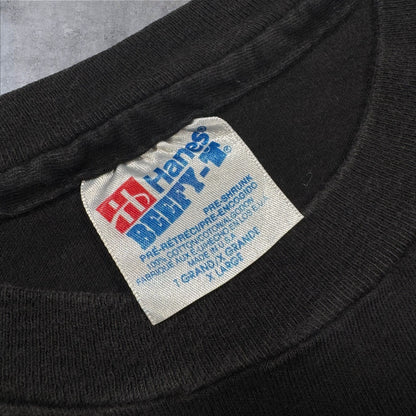 TACO BELL タコベル × ロッキー ＆ ブルウィンクル 1993 Hanes 黒 XL co-x-2505-017