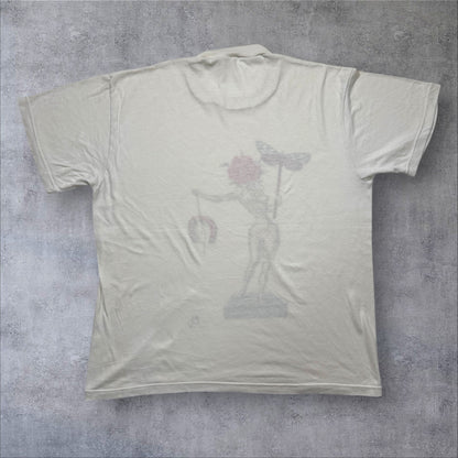 Salvador Dali WINE WOMEN and WORDS ダリ アートT 白 XL a-t-2505-020