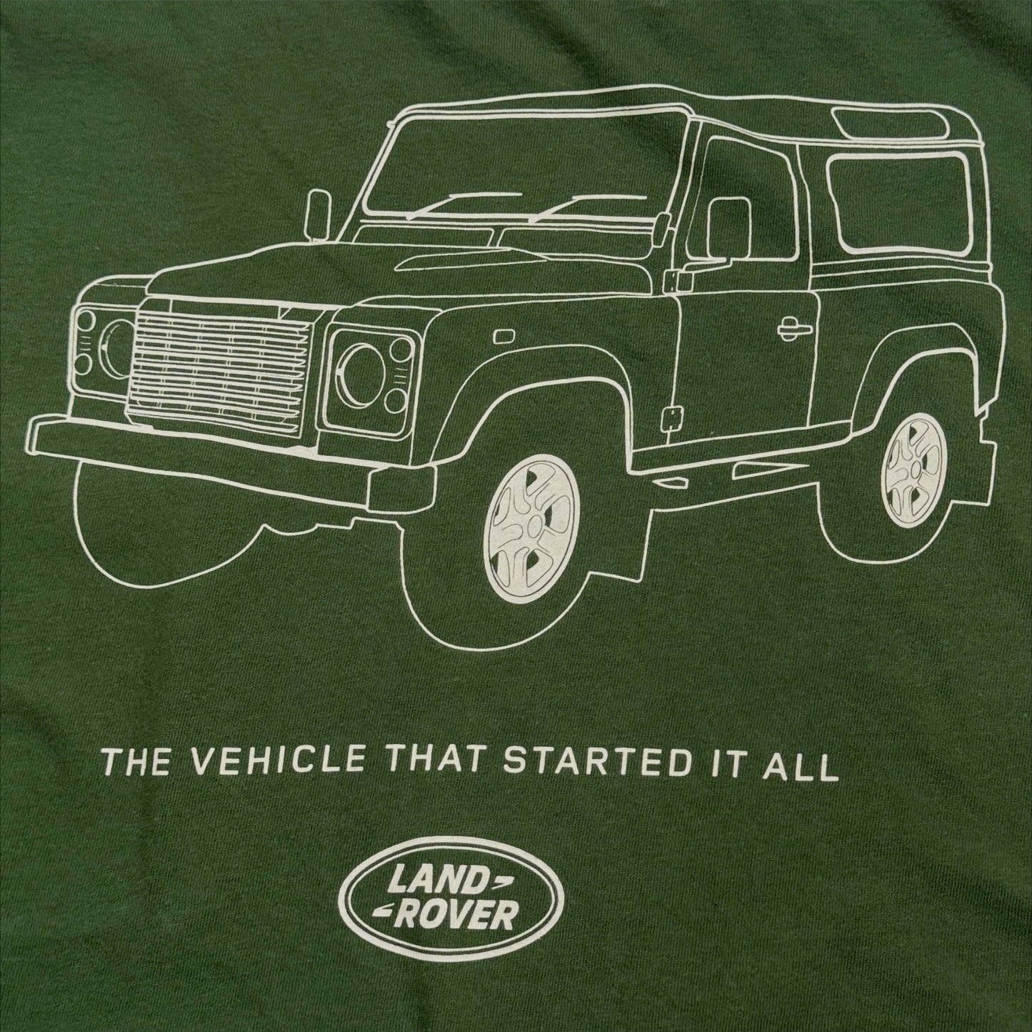 LAND ROVER ランドローバー 胸ポケット Tシャツ グリーン L co-u-2505-024