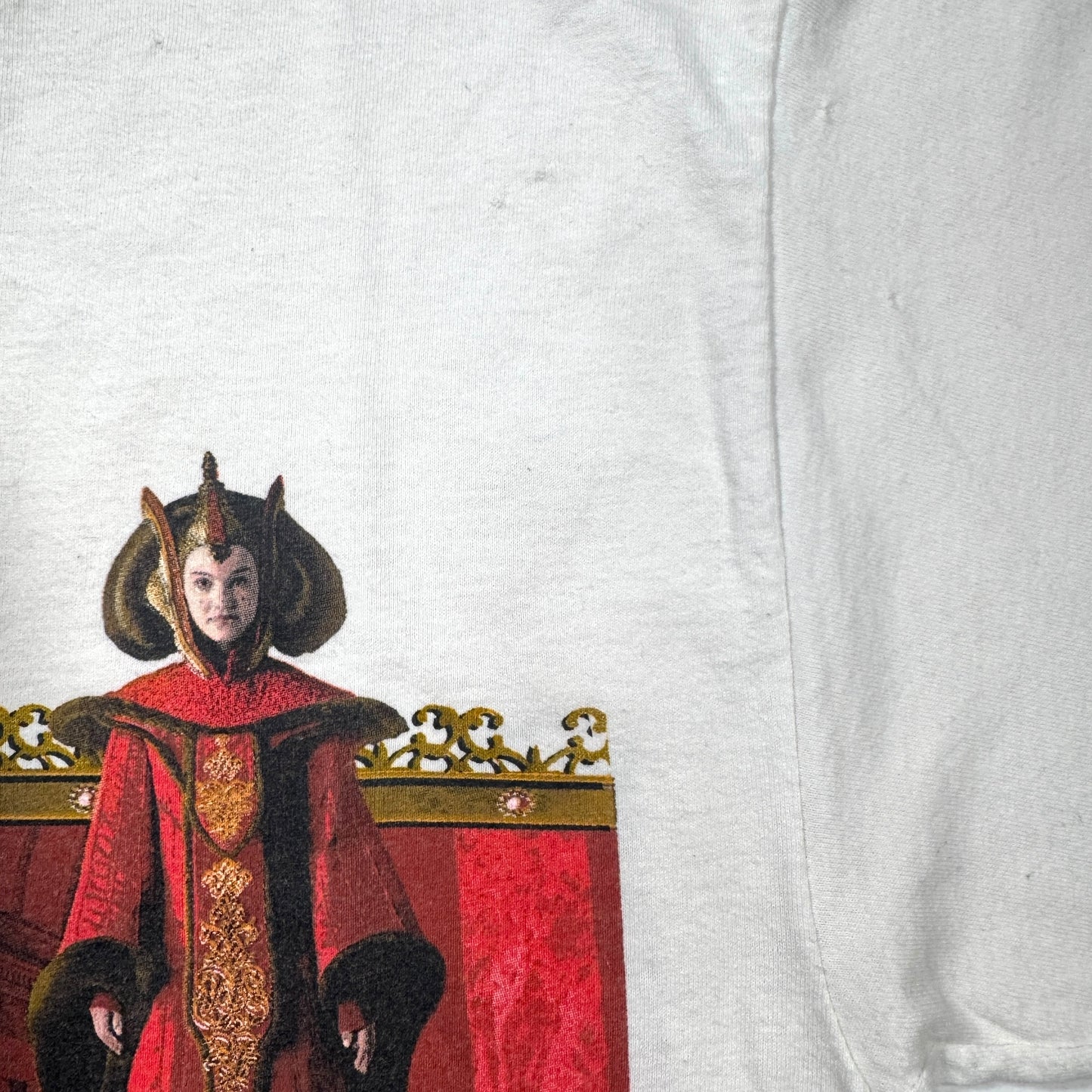 STAR WARS アミダラ 両面プリント ホワイト XL d-000030