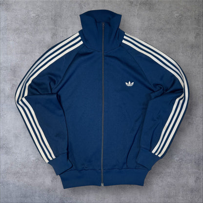 80s adidas トラックジャケット ネイビー デサント製 2号 ad-t-2505-010