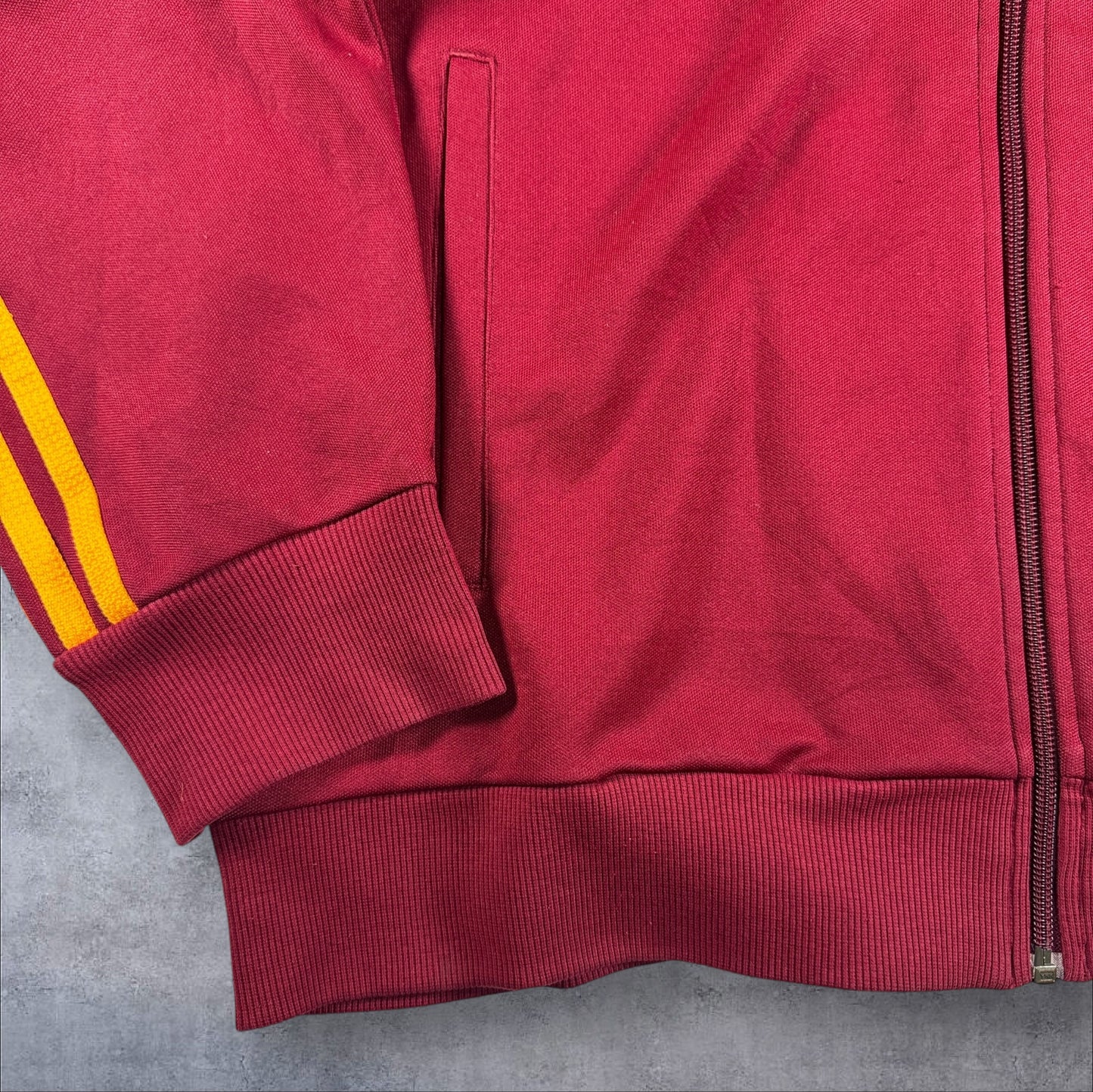 00s adidas トラックジャケット 赤 オレンジライン ad-u-2505-015