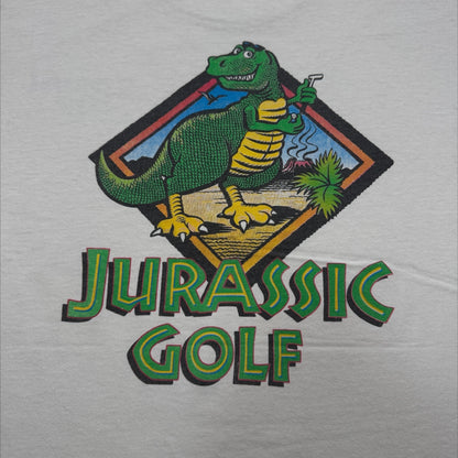 90s ジュラシックゴルフ Jurassic golf オールスポーツ 白 XL m-x-2505-009
