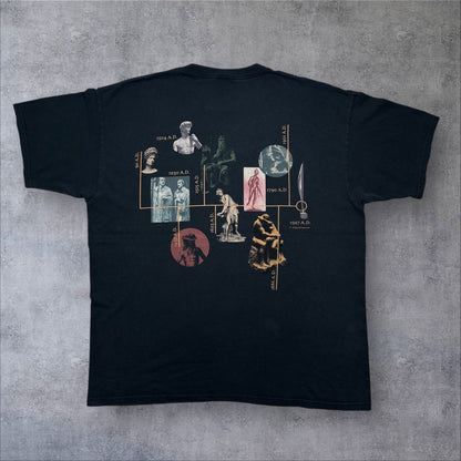 90s Wildwood Productions / the History of Westren Sculpture アートT 黒 2XL a-t-2505-017