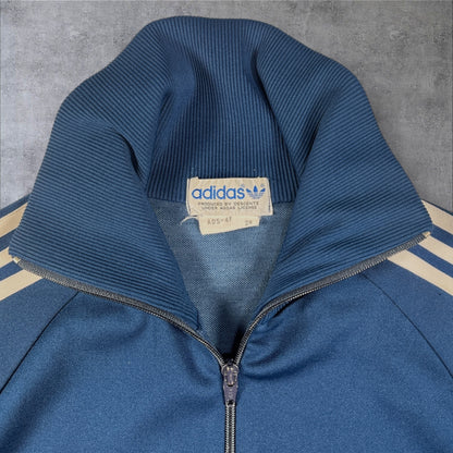 80s adidas トラックジャケット ネイビー デサント製 2号 ad-t-2505-010