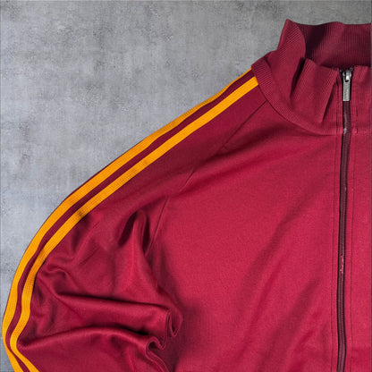 00s adidas トラックジャケット 赤 オレンジライン ad-u-2505-015