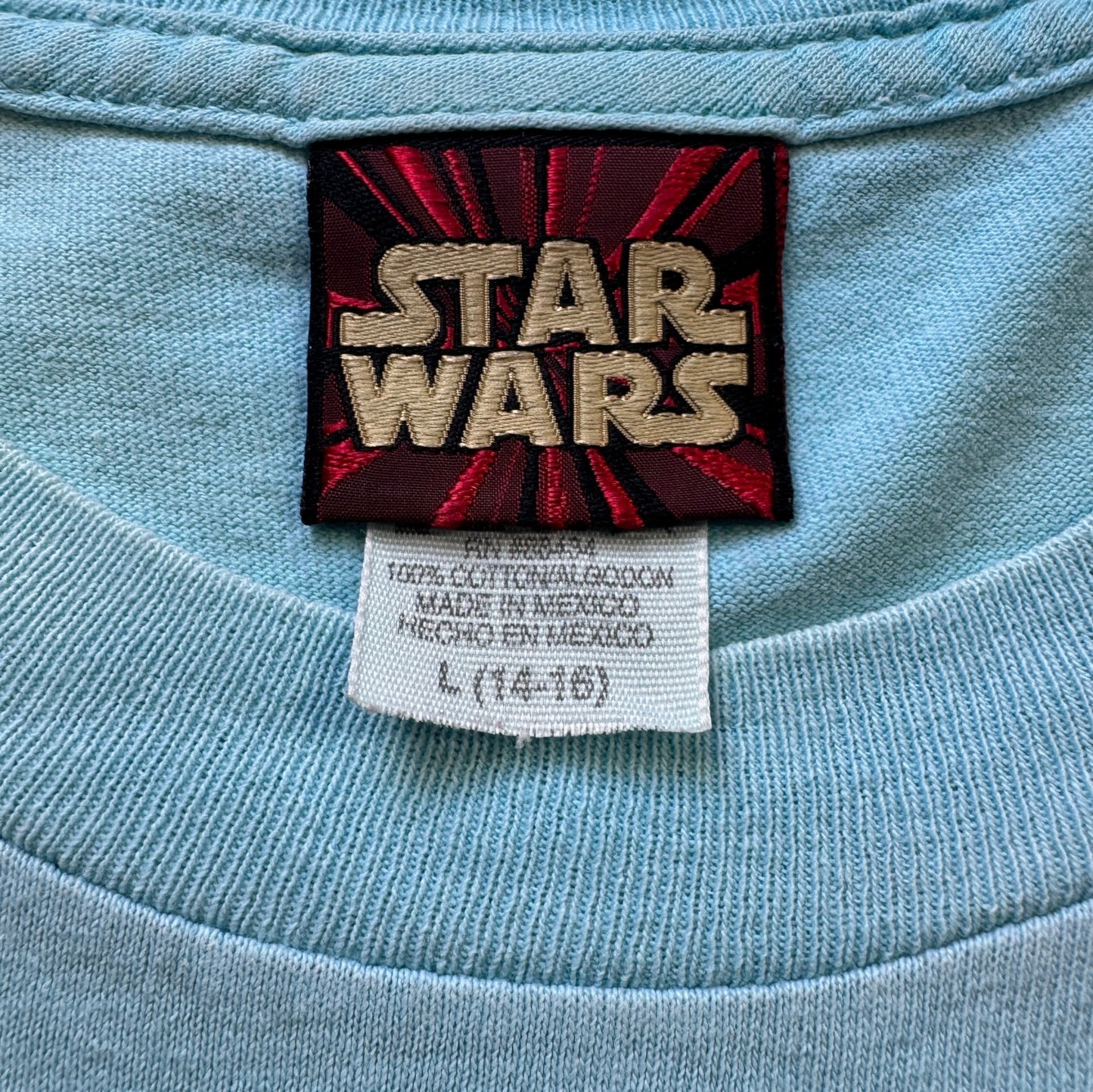 90s STAR WARS EPISODE1 ファントム・メナス タイダイ L d-t-2505-008