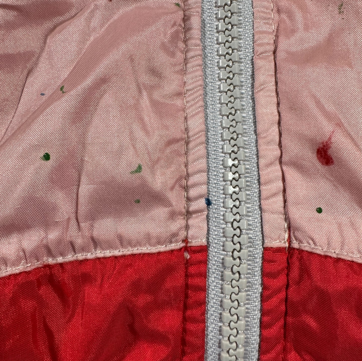 90s adidas ナイロンジャケット ピンク 万国旗タグ ad-u-2505-004