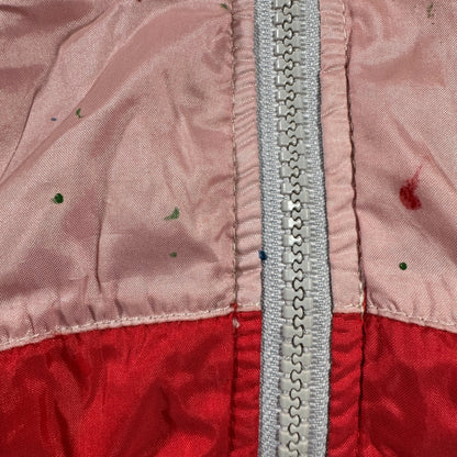 90s adidas ナイロンジャケット ピンク 万国旗タグ ad-u-2505-004