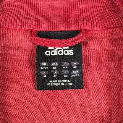 00s adidas トラックジャケット 赤 白ライン ad-u-2505-014