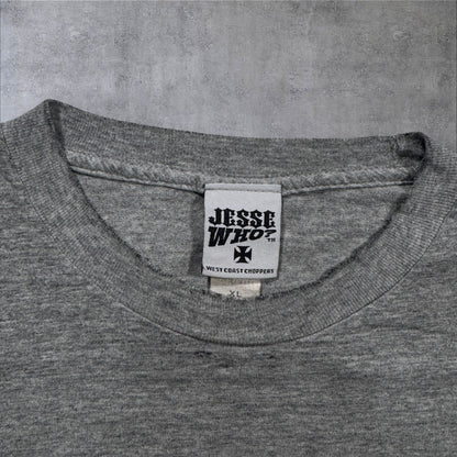 West Coast Choppers ウエストコーストチョッパーズ 長袖 グレー XL co-t-2505-016