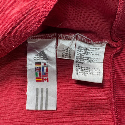 00s adidas トラックジャケット 赤 白ライン ad-u-2505-014