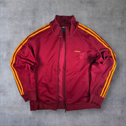 00s adidas トラックジャケット 赤 オレンジライン ad-u-2505-015