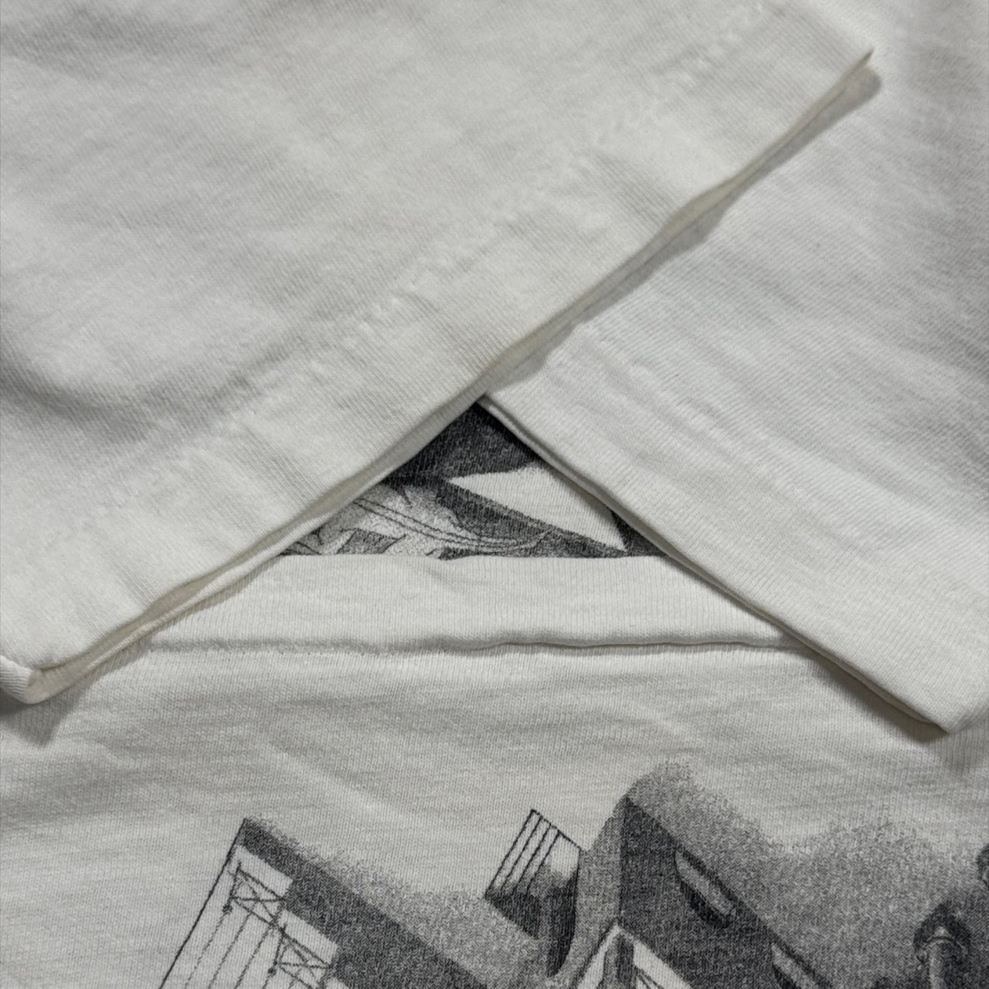 90s M.C. Escher エッシャー マルチプリント 両面 騙し絵 アートT AOP ANDAZIA USA製 白 M a-t-2505-019