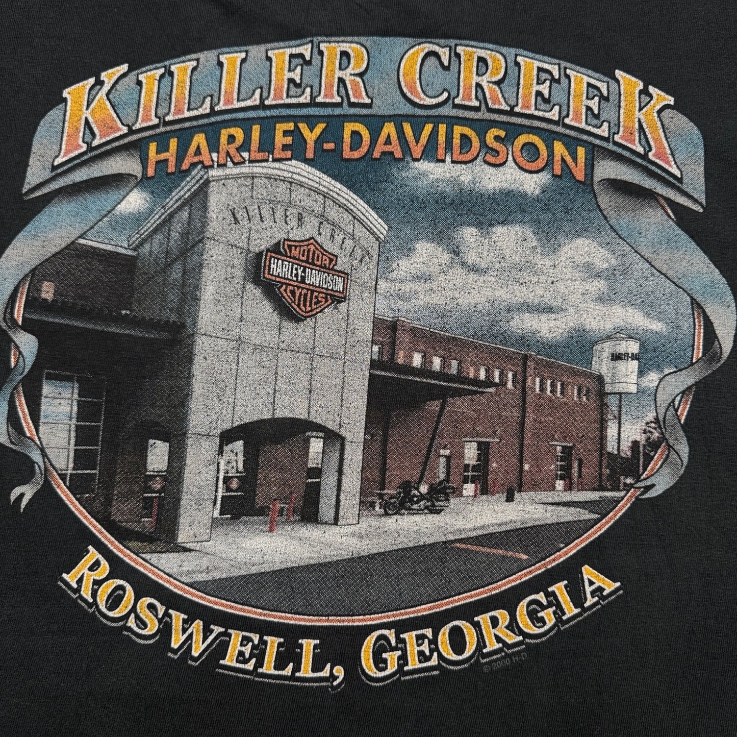 ハーレーダビッドソン 2004 イーグル蒼炎ファイアー ロズウェル ジョージア 黒 XL co-t-2505-008