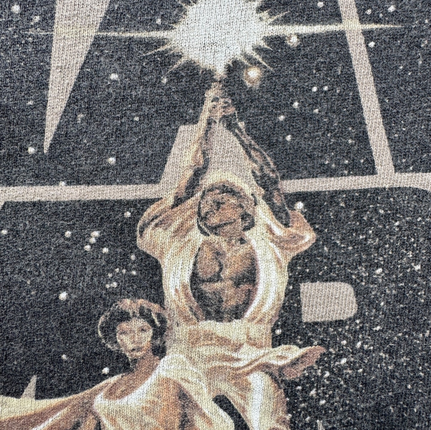 90s STAR WARS REBELWEAR 両面プリント Changes USA製 カーキ L d-t-2505-012