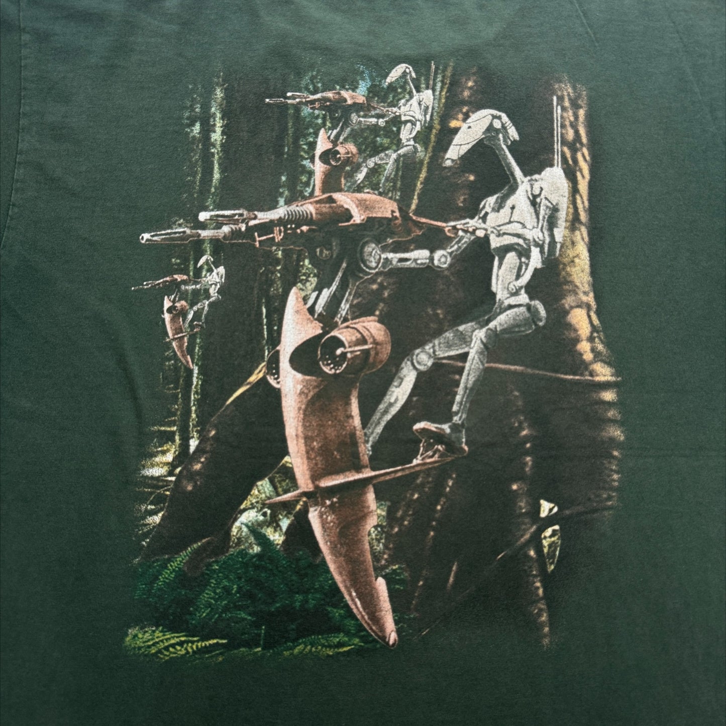 90s STAR WARS EPISODE1 バトル・ドロイド グリーン XL d-t-2505-014