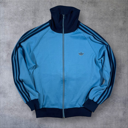 80s adidas トラックジャケット 水色 デサント 3号 ad-t-2505-005