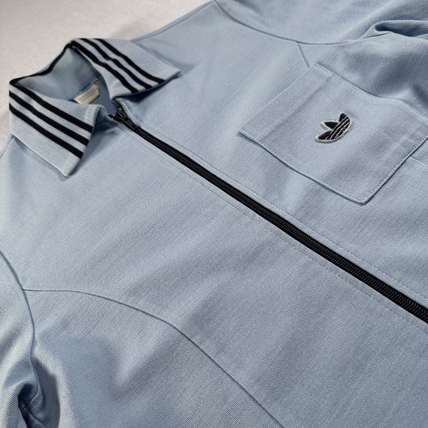 70s adidas トラックジャケット ガイコツジャージ ライトブルー 48 ad-t-2505-024