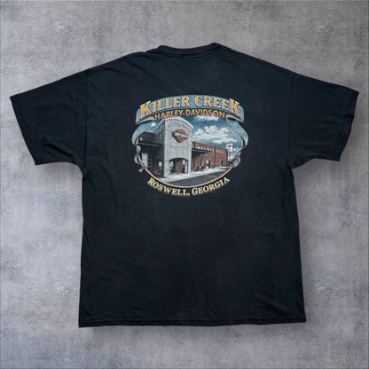 ハーレーダビッドソン 2004 イーグル蒼炎ファイアー ロズウェル ジョージア 黒 XL co-t-2505-008